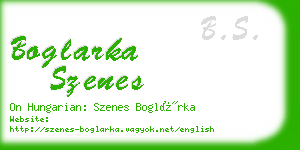 boglarka szenes business card